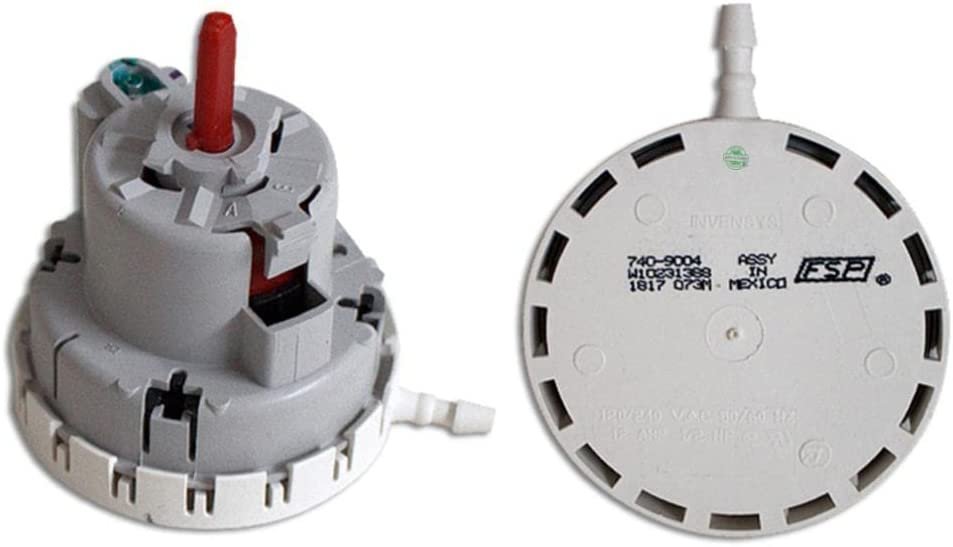 GLOB PRO SOLUTIONS 1608267 1608267 3366847 3950421 CKD2681 Washer Pressure Switch 3" ½ Length Approx. Replacement for and compatible with Whirlpool KitchenAid Roper Kenmore Heavy DUTY
