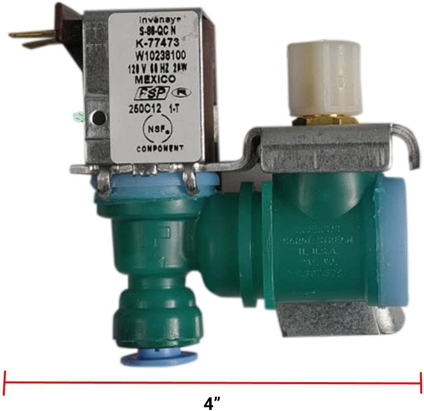 GLOB PRO SOLUTIONS G2017-38100 W10238100 1872938 W10498992 CKD4763 Water Inlet Valve