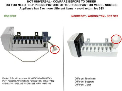 GLOB PRO SOLUTIONS W10884390 CKD4529 Ice Maker Assembly