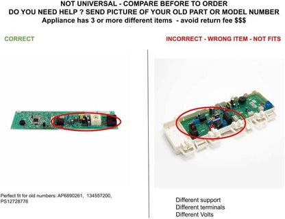 GLOB PRO SOLUTIONS AP6890261 PS12728776 EAP12728776 PD00052065 CKD3030 Main Control Board