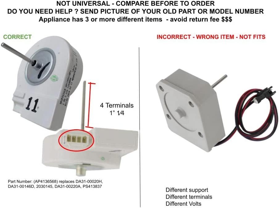 GLOB PRO SOLUTIONS AP4136568 EAP4138373 PS4138373 PD00005601 CKD5550 Fan Motor
