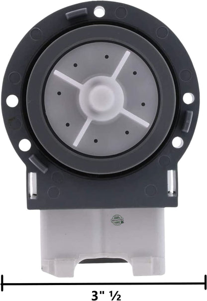 GlobPro DC31-00054D Washer Drain Pump Motor 3" ½ length Approx Replacement for and compatible with Samsung Heavy DUTY