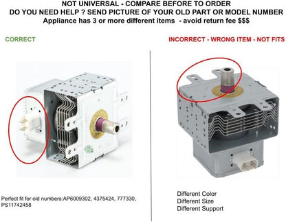 GLOB PRO SOLUTIONS WP4375424 CKD2937 Magnetron Replacement for and Compatible with Kitchen Aid Whirlpool Heavy Duty