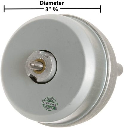 GlobPro WR60X177 Refrigerator Condenser Fan Motor 3 ¾" length Diameter Replacement for and compatible with General Electric Hotpoint Heavy DUTY