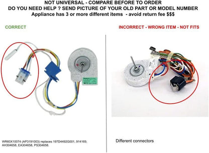 GLOB PRO SOLUTIONS 197D4492G001 914169 CKD3923 Evaporator Fan Motor