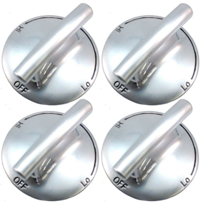 AP5668987 PS2375871 7733P410-60, Surface Burner Knobs Chrome Plated