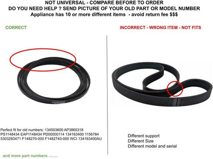GLOB PRO SOLUTIONS 134163400 1156784 5303283471 F148270-000 F1482740-000 CKD4970 Drive Belt