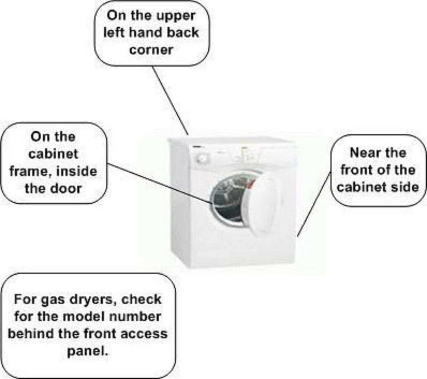 ReplacementParts - WP3391902 Dryer Door Switch 3391902