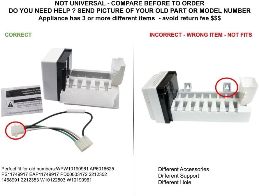 GLOB PRO SOLUTIONS AP6016625 PS11749917 EAP11749917 PD00003172 CKD4527 Ice Maker Assembly