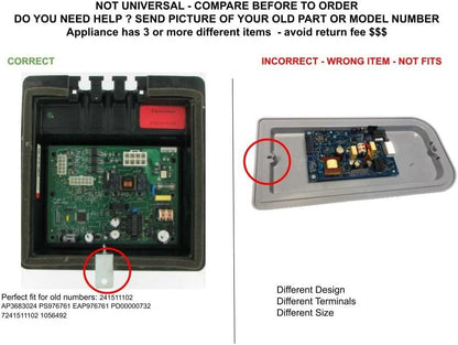 GLOB PRO SOLUTIONS AP3683024 PS976761 EAP976761 PD00000732 CKD6017 Main Control Board