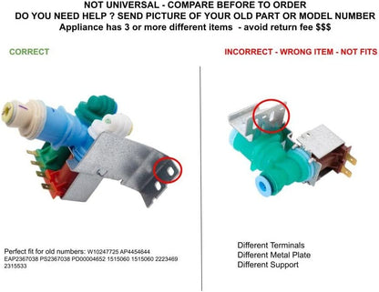 GLOB PRO SOLUTIONS AP4454644 EAP2367038 PS2367038 PD00004652 CKD4713 Water Inlet Valve Kit