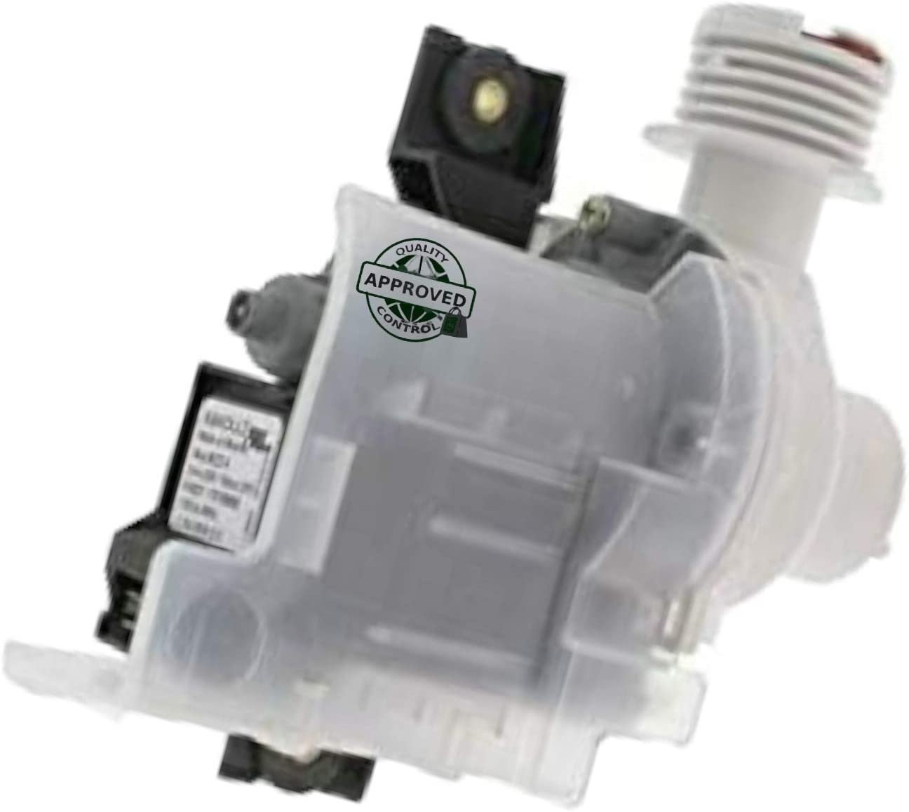 GlobPro 137108000 Washer Water Drain Pump Assembly 5 ¼" length Approx. Replacement for and compatible with Frigidaire Kenmore Electrolux White Westinghouse 137108000 Heavy DUTY