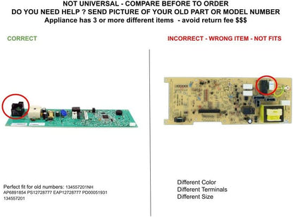 GLOB PRO SOLUTIONS AP6891854 PS12728777 EAP12728777 PD00051931 CKD4728 Main Control Board