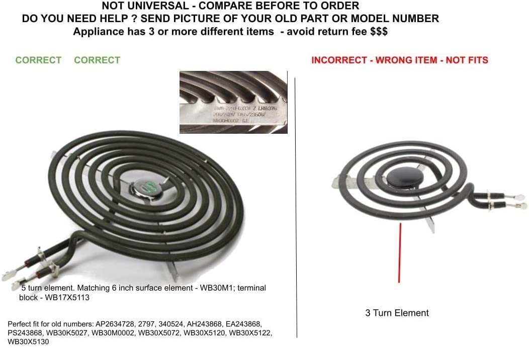 GLOB PRO SOLUTIONS 340524 2797 CH30M2 WB30K5027 WB30M0002 CKD5526 8 Inch Surface Element