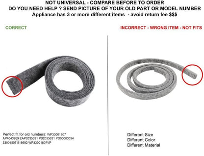 GLOB PRO SOLUTIONS 33001807 516692 WP33001807VP CKD4554 Drum Seal