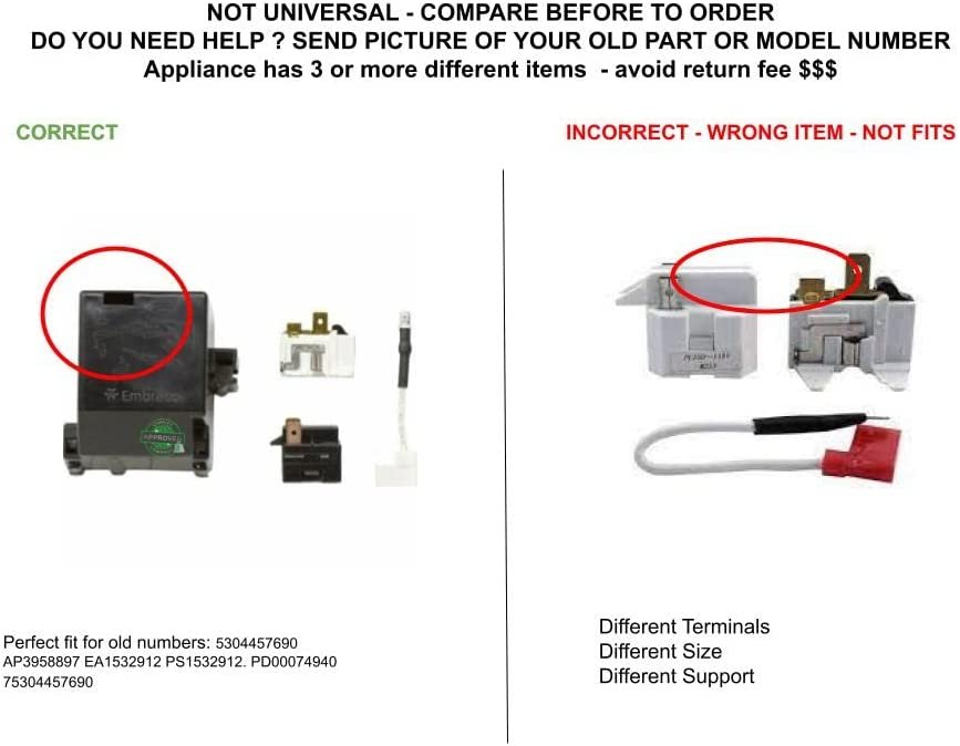 GLOB PRO SOLUTIONS 61005518 1194680 61005518 CKD4655 Relay and Overload Kit