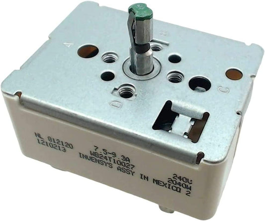 GLOB PRO SOLUTIONS 164D1816P010 CKD2286 Range Burner Unit Infinite Switch Replacement for and compatible with General Electric Kenmore Hotpoint Heavy DUTY
