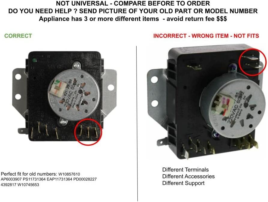 GLOB PRO SOLUTIONS AP6003907 PS11731364 EAP11731364 PD00028227 CKD5298 Timer