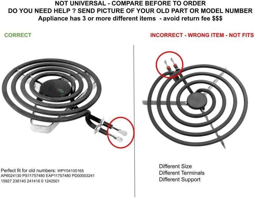 GLOB PRO SOLUTIONS 15927 236140 241416 0 1242501 CKD5328 6 Inch Surface Burner Element
