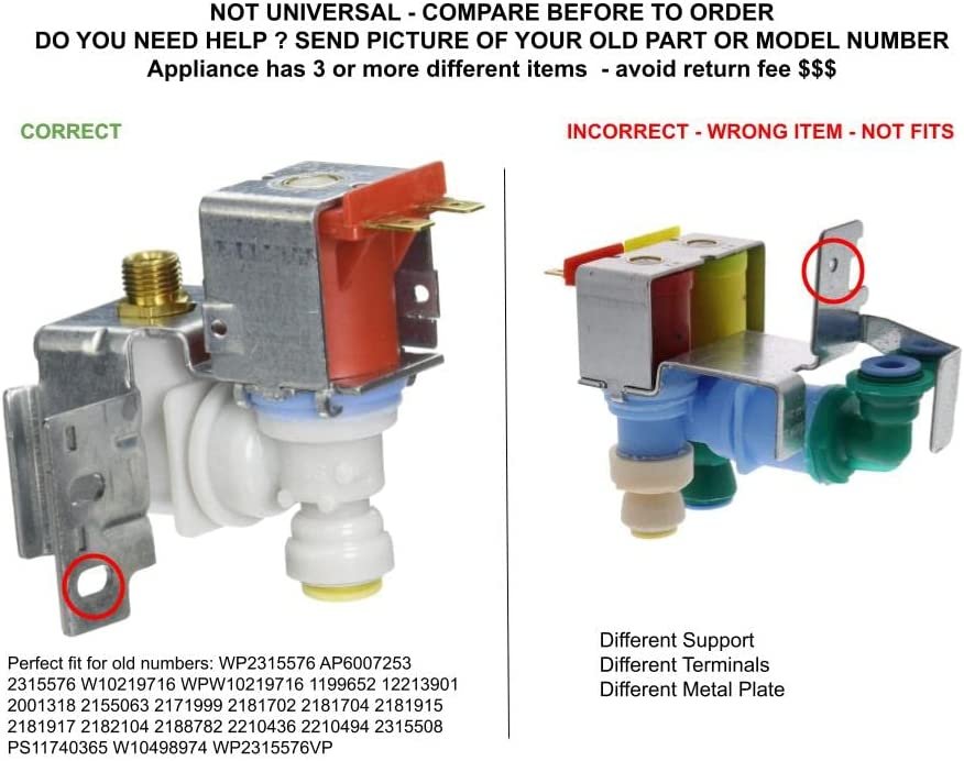 GLOB PRO SOLUTIONS 2001318 1199652 2155063 2171999 2181702 CKD4173 Water Inlet Valve