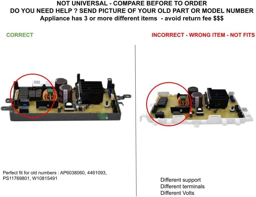GLOB PRO SOLUTIONS W10912345 CKD3265 Control Board