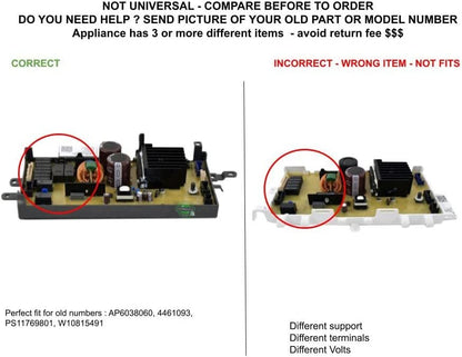 GLOB PRO SOLUTIONS W10912345 CKD3265 Control Board