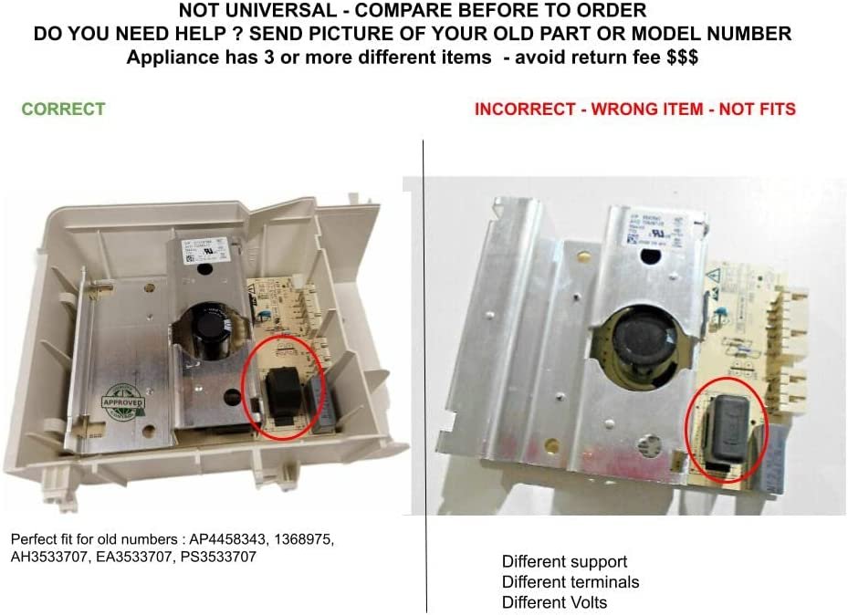 GLOB PRO SOLUTIONS WPW10197864 CKD3427 Motor Control Board
