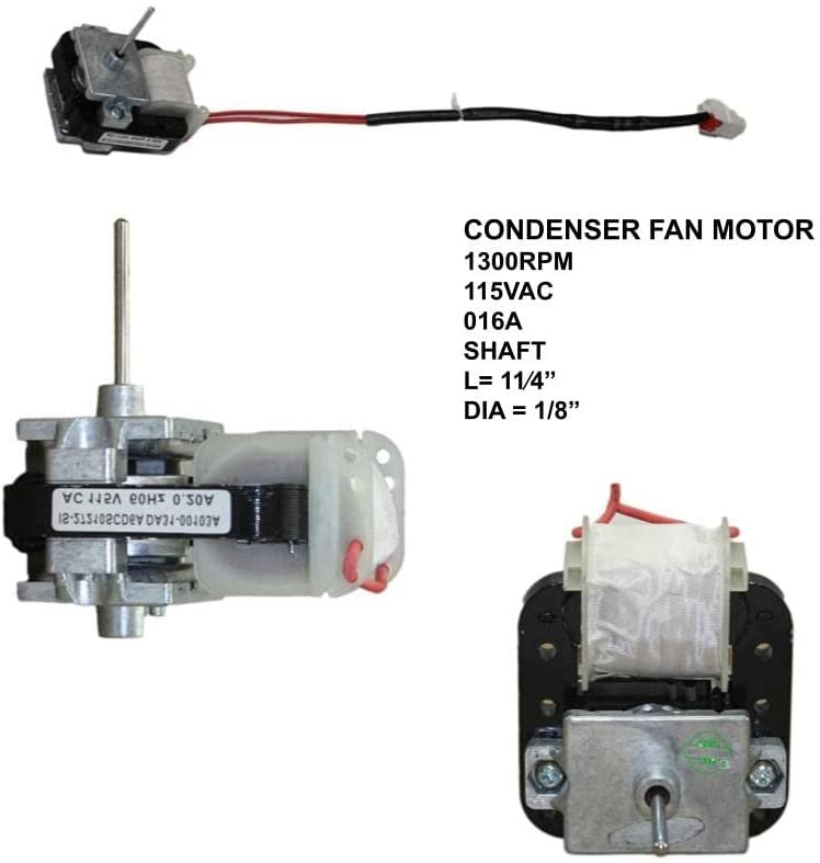 GlobPro AP4140906 PS4138348 EAP4138348 PD00002207 Fridge Condenser Fan Motor 3" ¾ length Approx Replacement for and compatible with Samsung Heavy DUTY