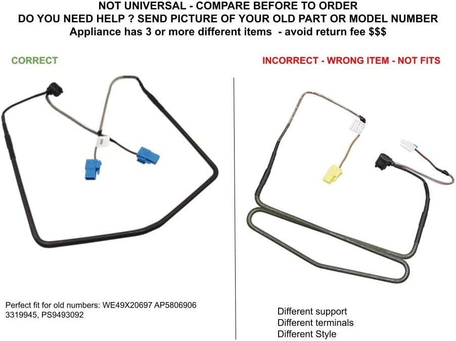 GLOB PRO SOLUTIONS 3955643 CKD2767 Defrost Heater compatible with Samsung,
