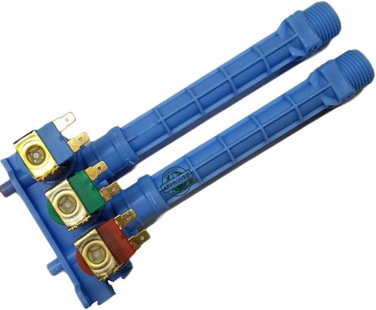 GlobPro WH13X10030 1154728 Washer Water Valve 3 coil - 9 ¾" length Approx. Replacement for and compatible with Frigidaire Kenmore Electrolux White Westinghouse Heavy DUTY