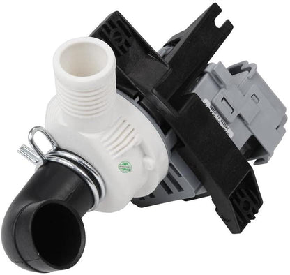 GLOB PRO SOLUTIONS W10536347 CKD1975 Washer Drain Pump 8" Length Approx. Replacement for and compatible with Whirlpool Maytag Kenmore Heavy DUTY