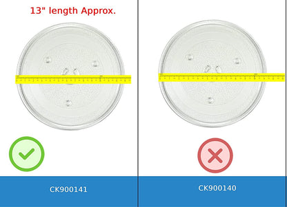 GlobPro PD00061567 EAP12745298 AP6981005 PS12745298 Microwave Glass Tray Turntable 13" Length Approx. Replacement for and Compatible with Amana KitchenAid Maytag Whirlpool Heavy Duty