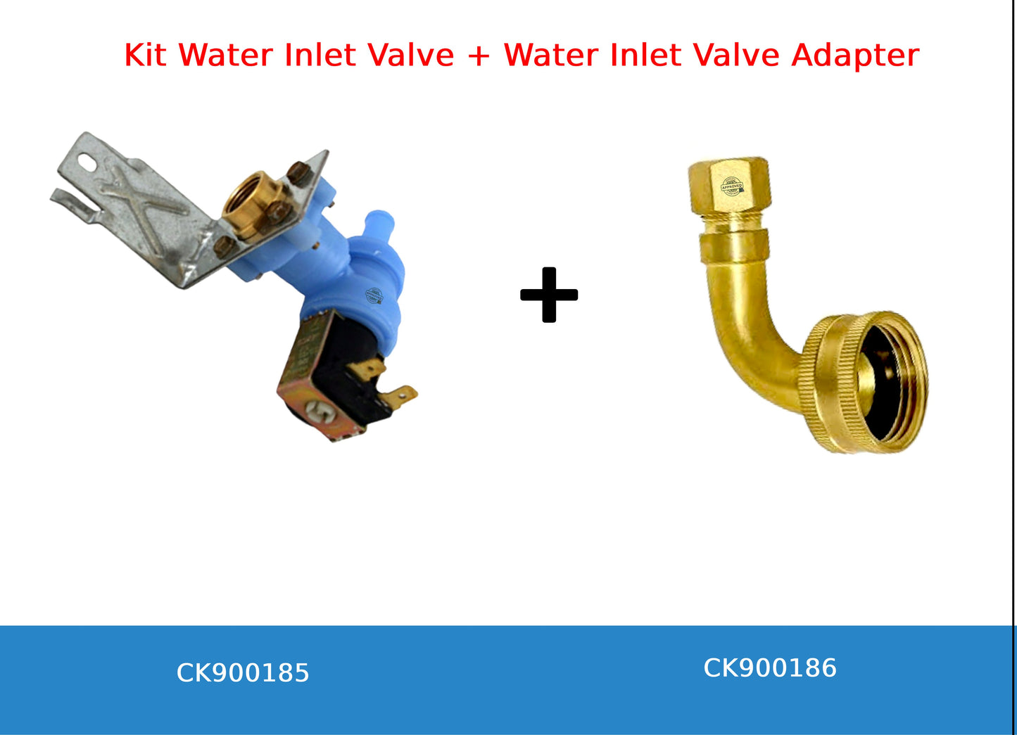 GlobPro W10844024 Diswasher Water Inlet Valve 1" coil 4" ½ length Approx. Replacement for and compatible with KitchenAid Whirlpool Roper Kenmore Heavy DUTY