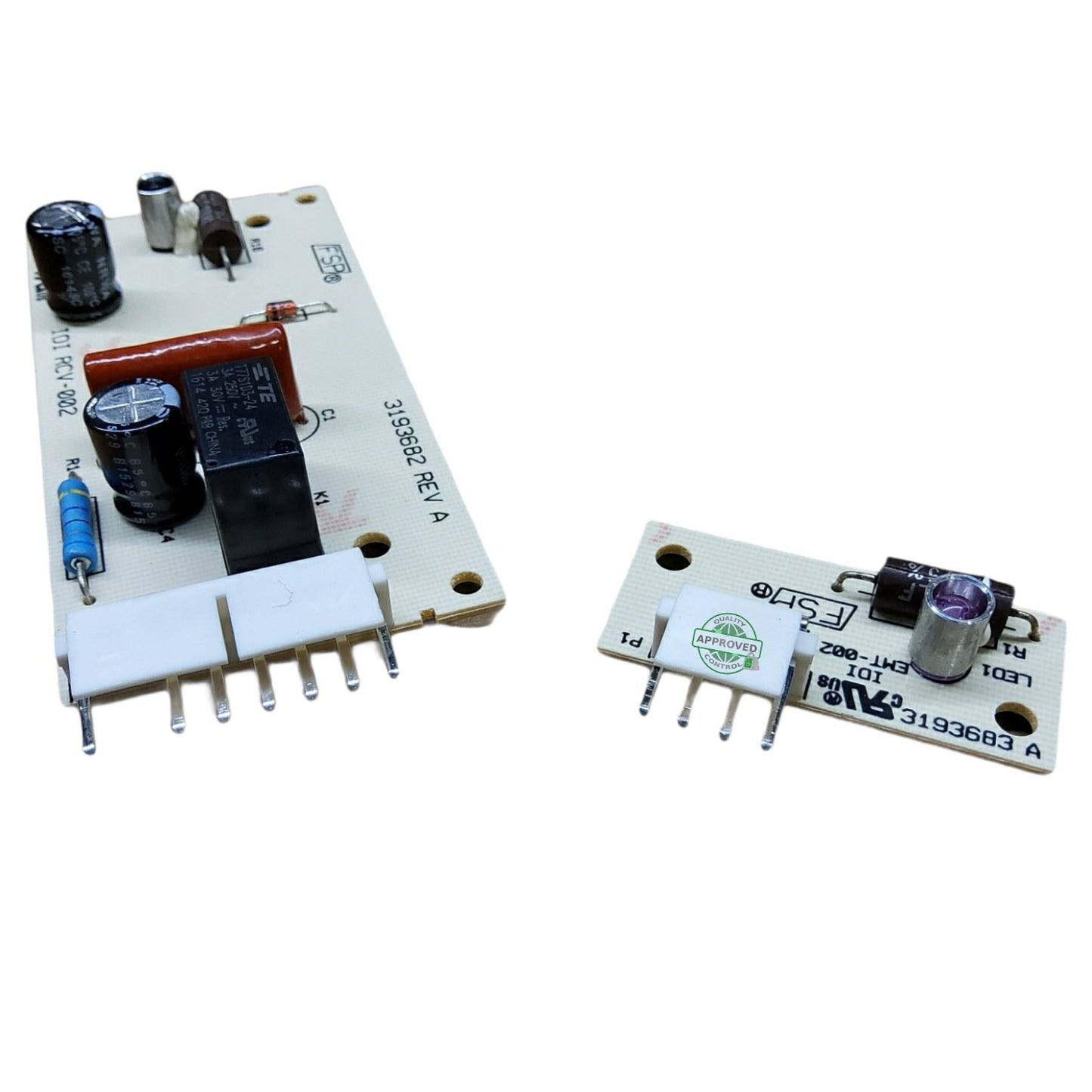 GlobPro W10193840 W10290817 Fridge Control Board Kit 10" ½ length Approx. Replacement for and compatible with KitchenAid Whirlpool Kenmore Maytag Heavy DUTY
