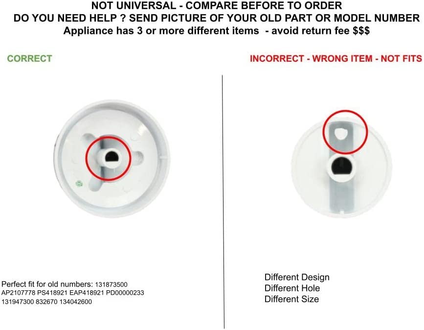 GLOB PRO SOLUTIONS AP2107778 PS418921 EAP418921 PD00000233 CKD6042 Timer Knob