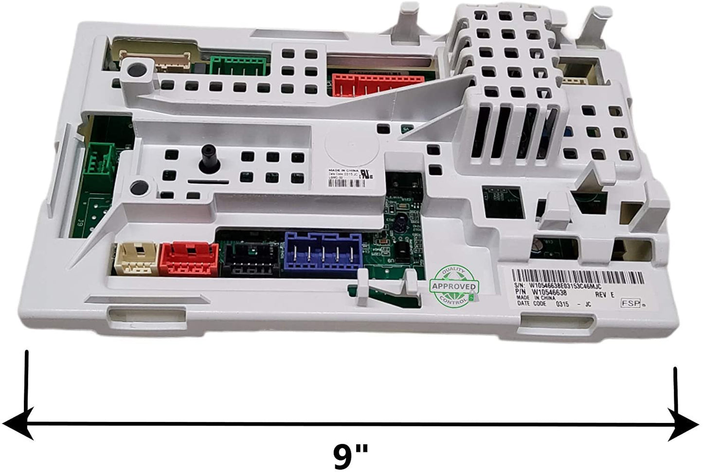 GlobPro PD00032047 AP6026286 PS11737994 EAP11737994 Washer Main Control Motherboard 9" length Approx. Replacement for and compatible with Whirlpool Maytag Kenmore Heavy DUTY