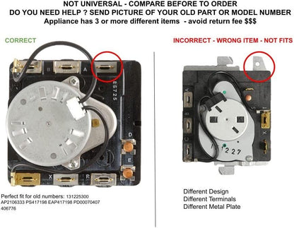 GLOB PRO SOLUTIONS AP2106333 PS417198 EAP417198 PD00070407 CKD5899 Timer