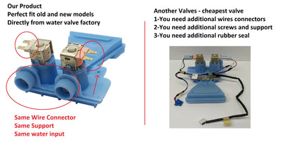GE Mabe  Washer Water Valve K-78637-2 274C16 G001/2/3/.12,  K-78863-2, 290D1316G009, K-78863-3