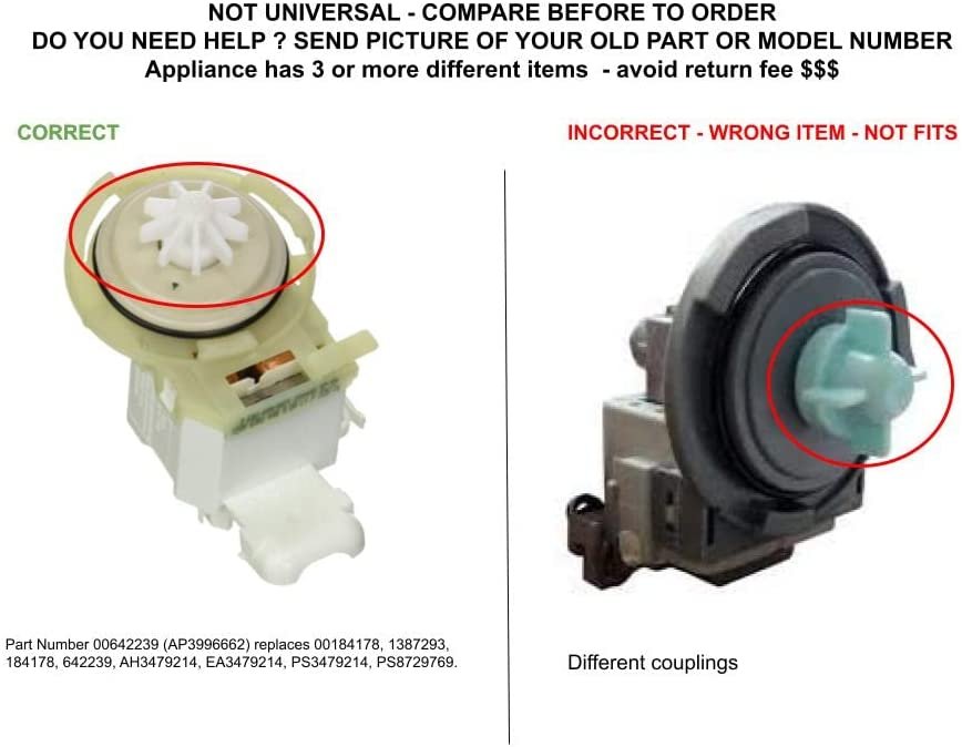GLOB PRO SOLUTIONS 642239 CKD3888 Drain Pump