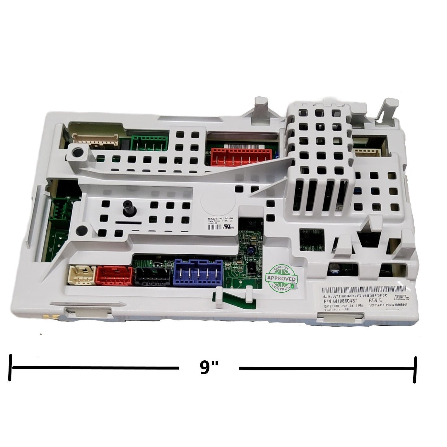 GlobPro W10721255 W10726395 4451588 Washer Control Board 9" length Approx. Replacement for and compatible with Whirlpool Maytag Heavy DUTY