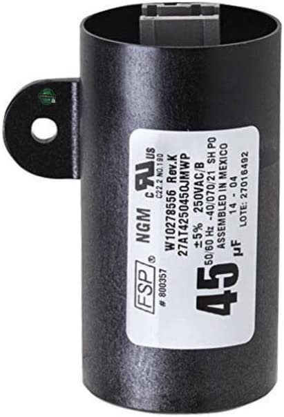GLOB PRO SOLUTIONS W10278117 4247711 W10666221 W10804664VP CKD2724 Washer Capacitor 4" Length Approx. Replacement for and compatible with Kenmore Maytag Whirlpool Amana Heavy DUTY