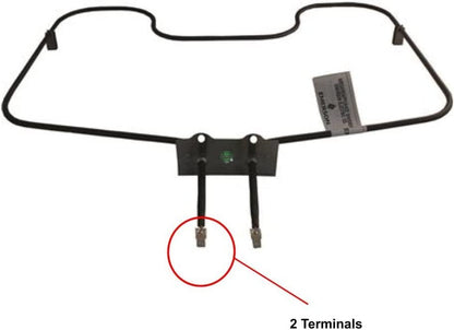GLOB PRO SOLUTIONS 301444 4352784 4352785 4352824 CKD2718 Oven Bake Element 20" ½ Lentgh Approx. Replacement for and compatible with Roper Heavy DUTY