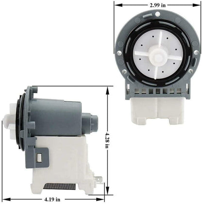 E-DrUS AP6022535 PS11755868 Washer Fits ASKOLL M222-5 Drain Pump Motor W10515399 Impeller blades included compatible with Maytag Heavy DUTY