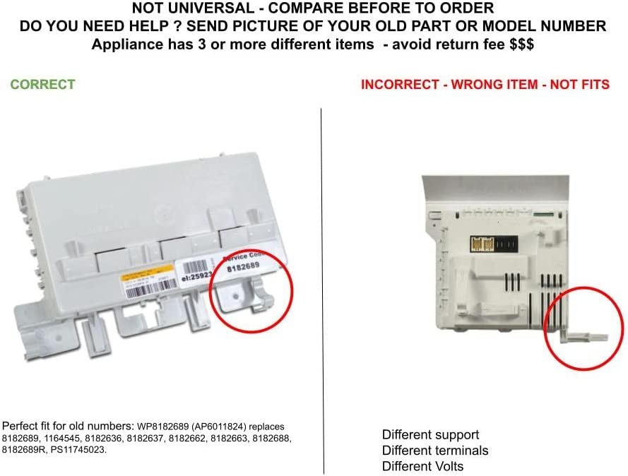 GLOB PRO SOLUTIONS WP8182689 CKD3360 Main Control Board