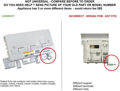 GLOB PRO SOLUTIONS WP8182689 CKD3360 Main Control Board