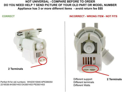 GLOB PRO SOLUTIONS WH23X10040 CKD3987 Drain Pump
