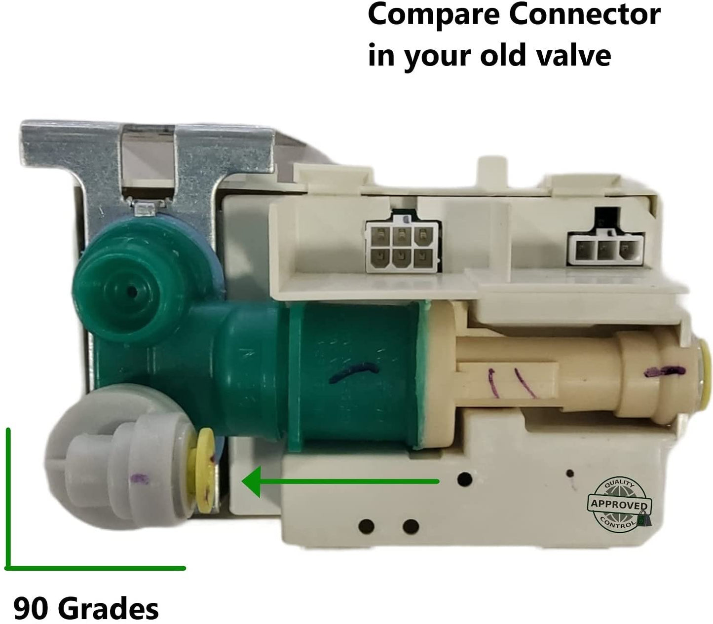 GlobPro PD00060133 EAP2323400 AP4339920 PS2323400 Frid Water Inlet Valve 5" ½ length Approx. Replacement for and compatible with General Electric Heavy DUTY