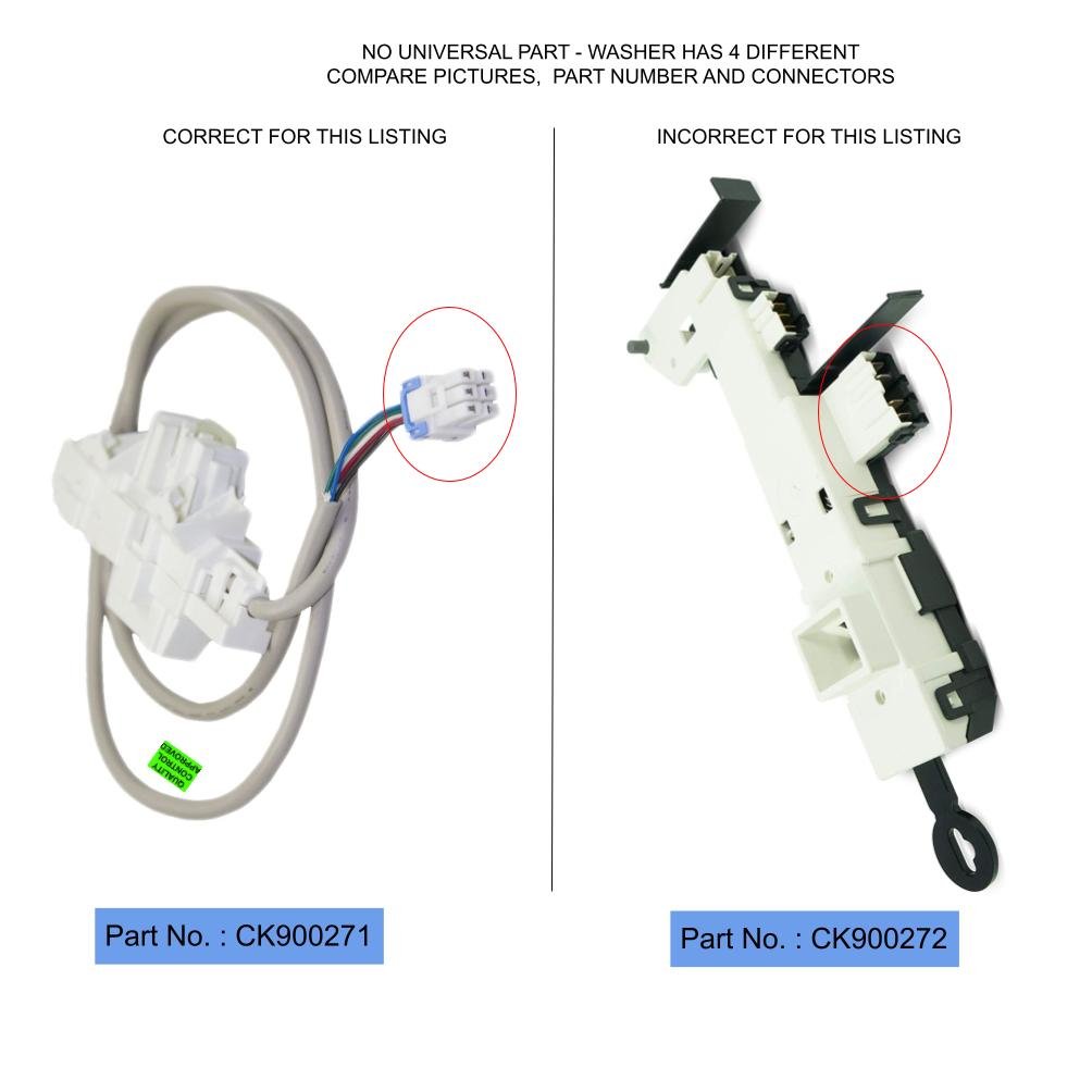 DC34-00025A Samsung Appliance Lid Latch Assembly