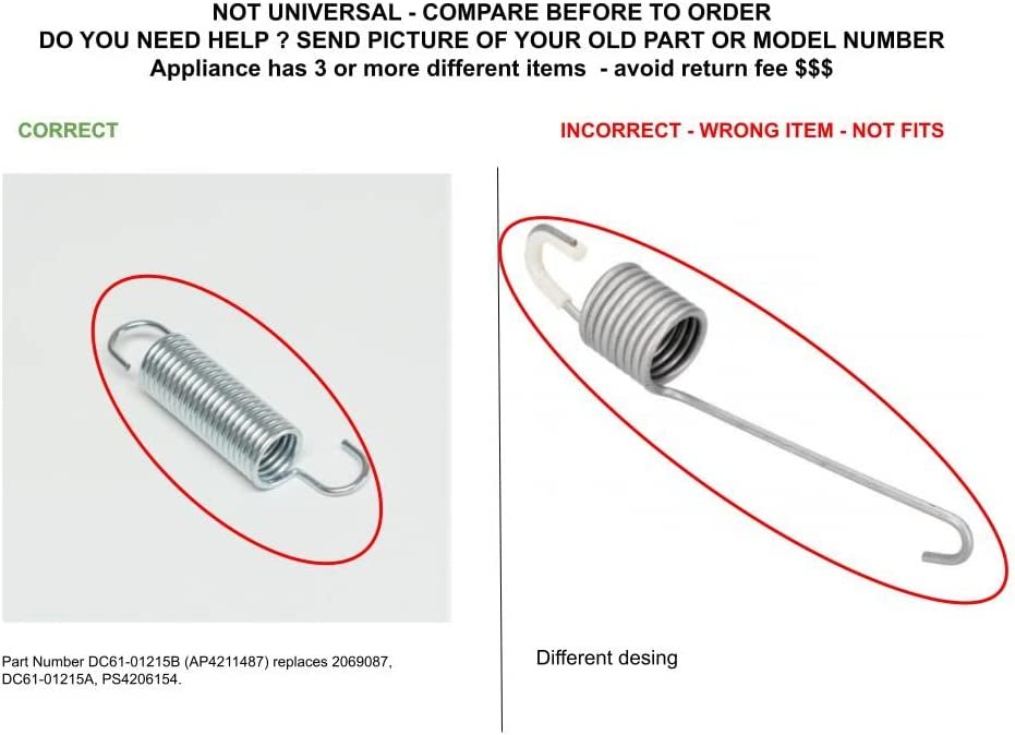 GLOB PRO SOLUTIONS DC61-01215B CKD5161 Spring - Tension